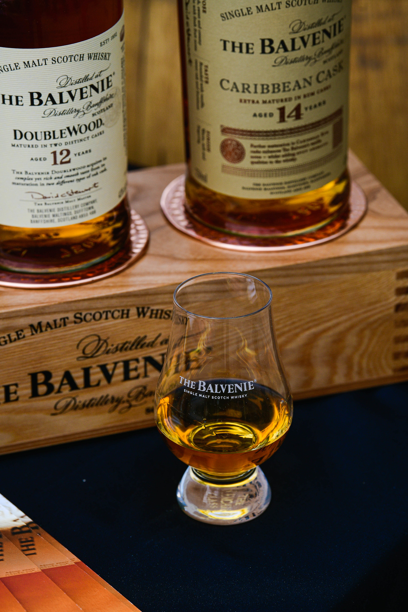 The Balvenie whisky bottles