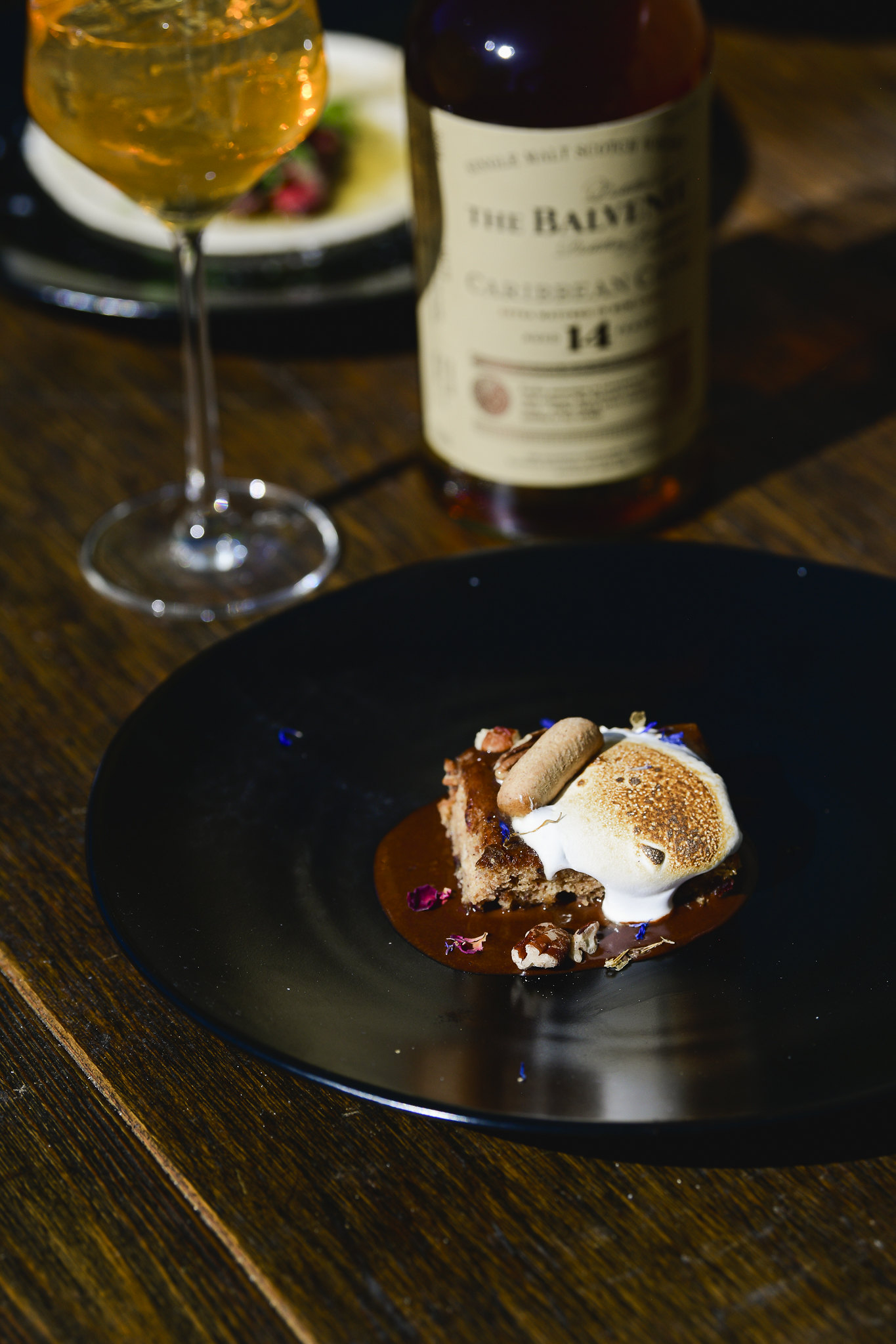 Plated dessert with The Balvenie